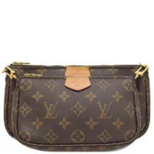 Louis Vuitton Multi Pochette Accessoires Shoulder Bag Monogram Canvas Rose Pink